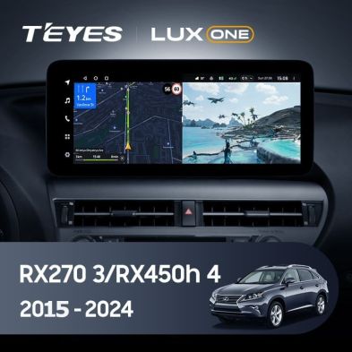 Штатная магнитола Teyes LUX ONE 4/32 Lexus RX270 3 RX450h 3 AL10 (2008-2015) Тип-A