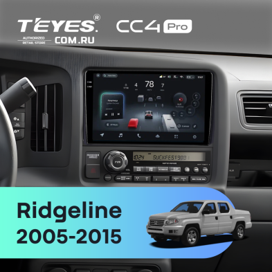 Штатная магнитола Teyes CC4 Pro 8/128 Honda Ridgeline (2005-2015)