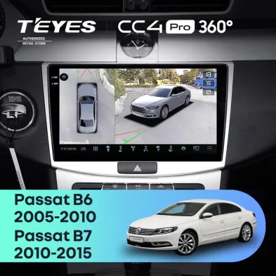 Штатная магнитола Teyes CC4 Pro 360 8/128 Volkswagen Passat B6 (2005-2010) \ B7 (2010-2015)