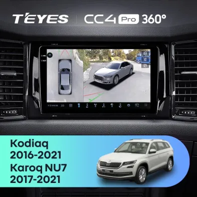 Штатная магнитола Teyes CC4 Pro 360 12/256 Skoda Kodiaq (2016-2021) Тип-B