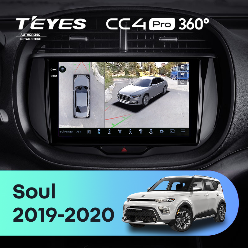 Штатная магнитола Teyes CC4 Pro 360 8/128 Kia Soul (2019-2020)