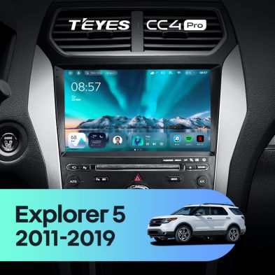 Штатная магнитола Teyes CC4 Pro 8/128 Ford Explorer 5 (2011-2019) Тип-A