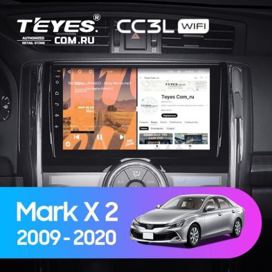 Штатная магнитола Teyes CC3L WiFi 2/32 Toyota Mark X 2 X130 (2009-2020)