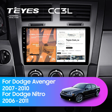 Штатная магнитола Teyes CC3L 4/64 Dodge Avenger JS (2007-2010)