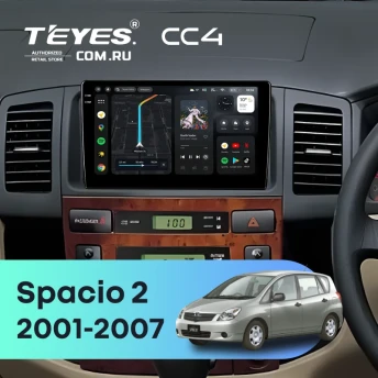 Штатная магнитола Teyes CC4 6/64 Toyota Corolla Spacio 2 (2001-2007)