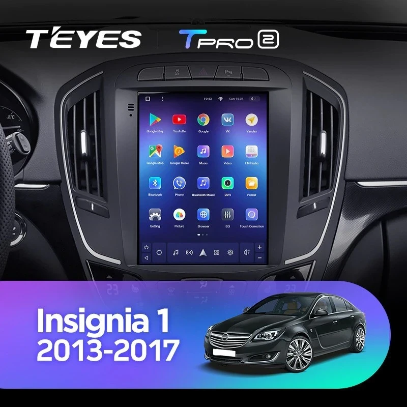 Штатная магнитола Tesla style Teyes TPRO 2 3/32 Opel Insignia 1 рестайлинг (2013-2017)