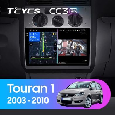 Штатная магнитола Teyes CC3 2K 360 6/128 Volkswagen Touran 1 (2003-2010)