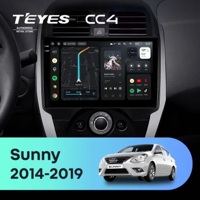 Штатная магнитола Teyes CC4 8/128 Nissan Sunny (2014-2019) F1