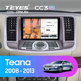 Штатная магнитола Teyes CC3 2K 4/32 Nissan Teana 2 J32 (2008-2013) F2 Тип-B
