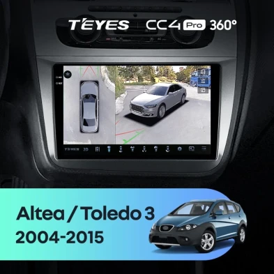 Штатная магнитола Teyes CC4 Pro 360 8/128 Seat Altea 5P (2004-2015)