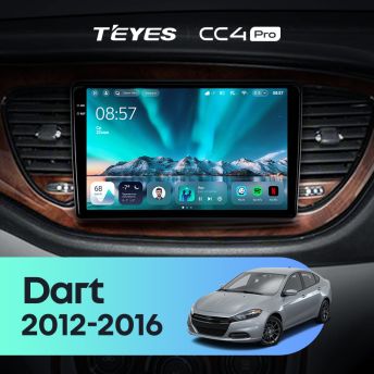 Штатная магнитола Teyes CC4 Pro 12/256 Dodge Dart (2012-2016)