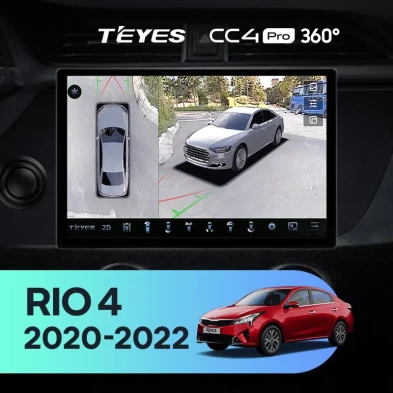 Штатная магнитола Teyes CC4 Pro 360 8/128 Kia Rio 4 IV FB (2020-2022) (13")