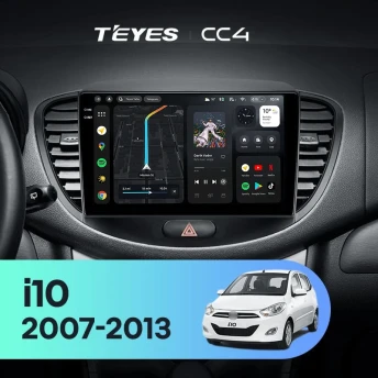 Штатная магнитола Teyes CC4 6/64 Hyundai i10 (2007-2013)