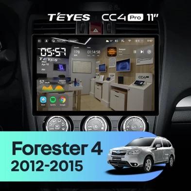 Штатная магнитола Teyes CC4 Pro 8/128 Subaru Forester 4 SJ (2012-2015) Тип-B (11")