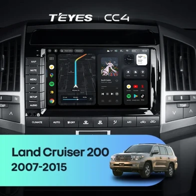 Штатная магнитола Teyes CC4 8/128 Toyota Land Cruiser 11 200 (2007-2015) F2 Тип-B