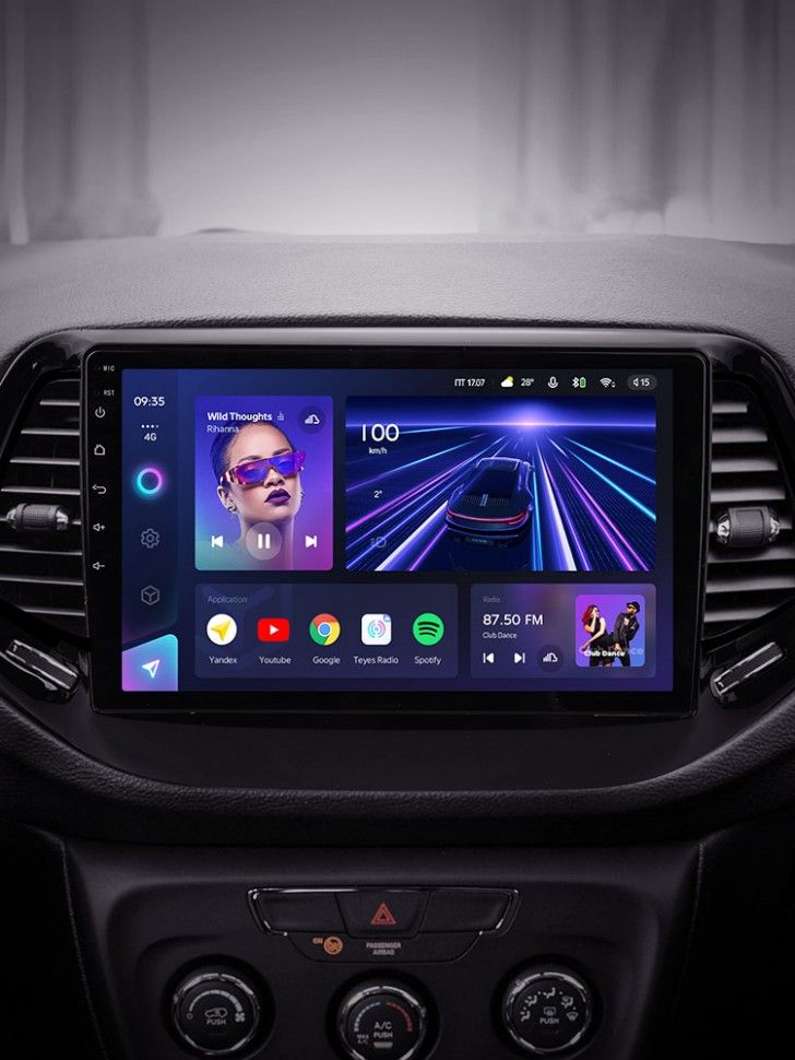Штатная магнитола Teyes CC3 4/32 Jeep Compass 2 MP (2016-2018)