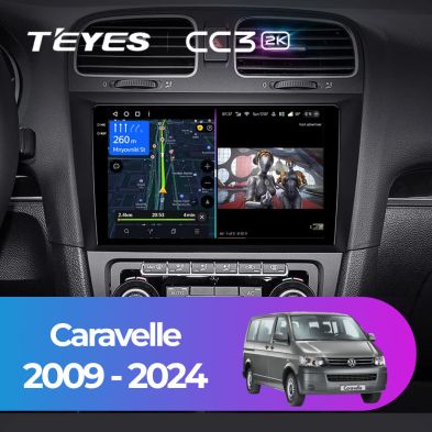 Штатная магнитола Teyes CC3 2K 4/32 Volkswagen Caravelle (2009-2024)
