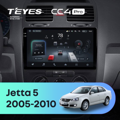 Штатная магнитола Teyes CC4 Pro 8/128 Volkswagen Jetta 5 (2005-2010) F1