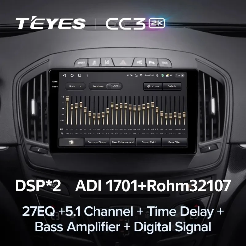 Штатная магнитола Teyes CC3 2K 4/64 Buick Regal (2013-2017) Тип-B