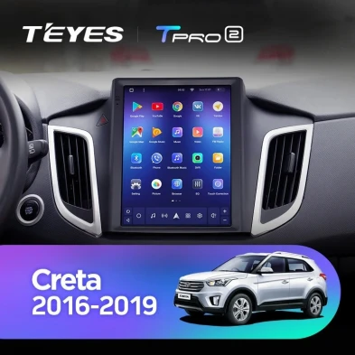Штатная магнитола Tesla style Teyes TPRO 2 4/64 Hyundai Creta (2015-2019)