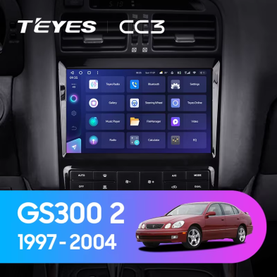 Штатная магнитола Teyes CC3 4/32 Lexus GS300 2 S160 (1997-2004) Тип-A