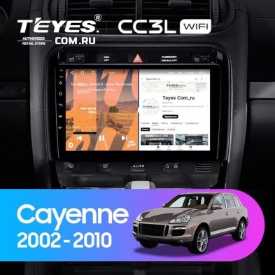 Штатная магнитола Teyes CC3L WiFi 2/32 Porsche Cayenne I 1 9PA (2002-2010)