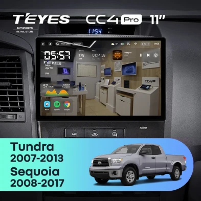 Штатная магнитола Teyes CC4 Pro 8/128 Toyota Tundra XK50 (2007-2013) (11")