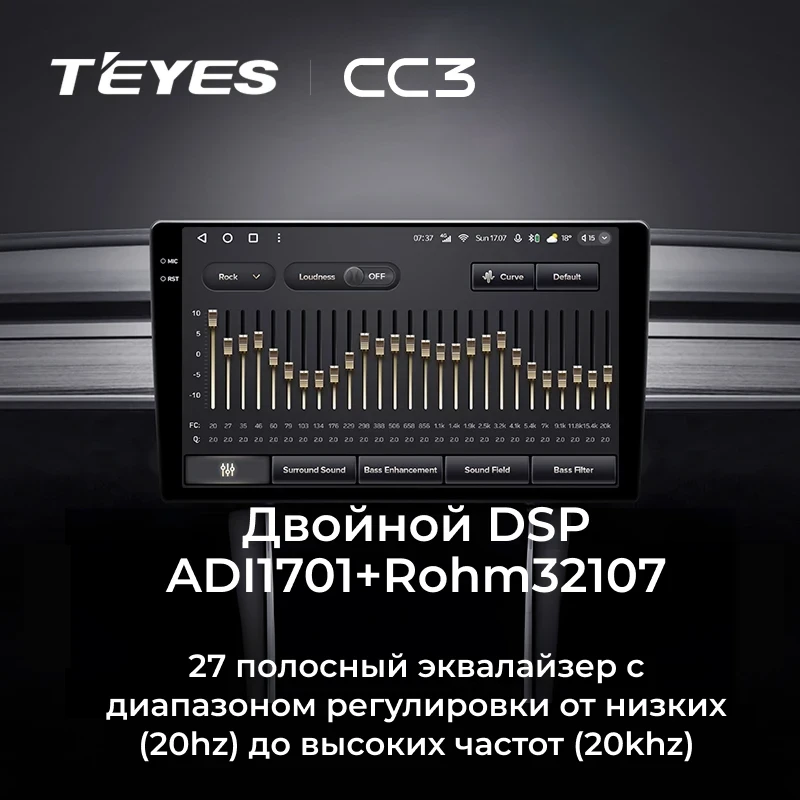 Штатная магнитола Teyes CC3 4/32 Skoda Rapid 1 (2012-2020) F2