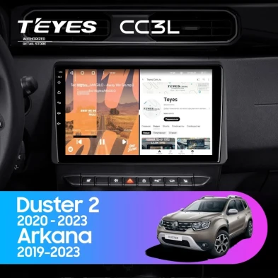 Штатная магнитола Teyes CC3L 4/32 Renault Duster HM 2 (2020-2023) F1