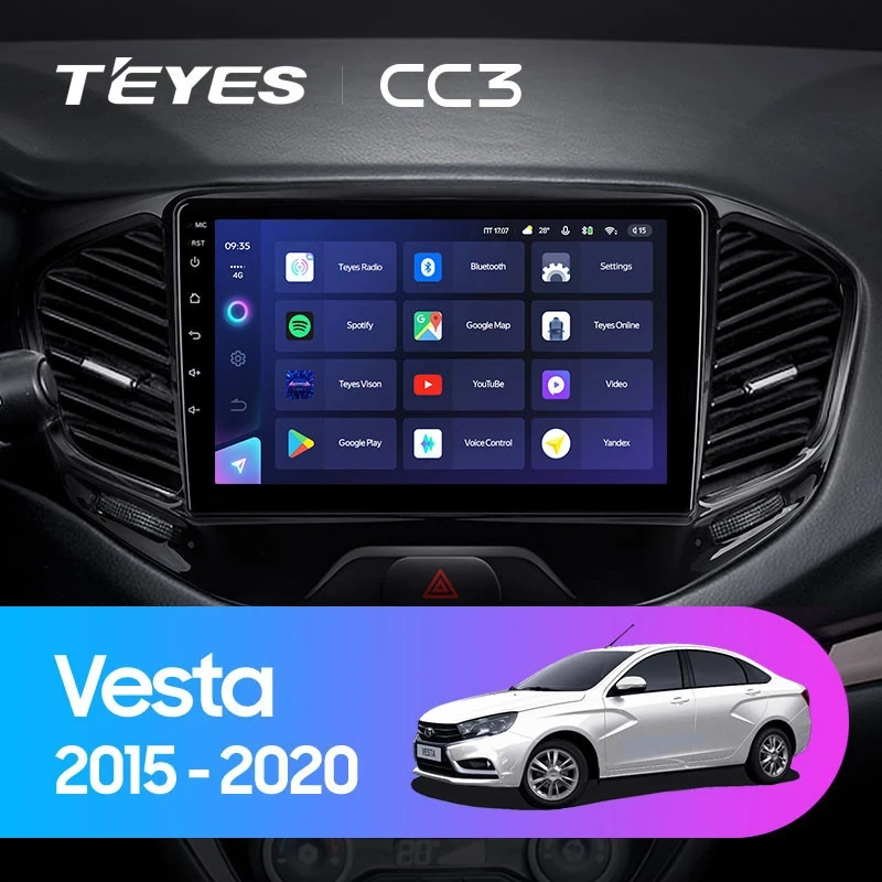 Штатная магнитола Teyes CC3 4/64 Lada Vesta Cross Sport (2015-2022) F1