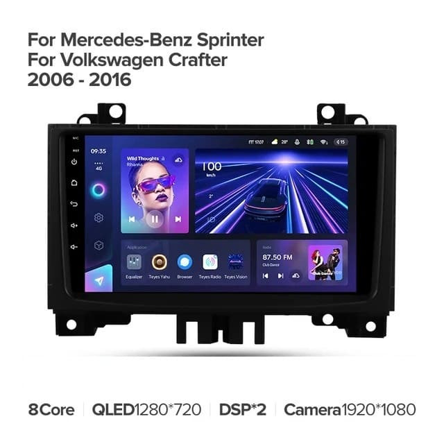 Штатная магнитола Teyes CC3 4/32 Mercedes-Benz Sprinter (2006-2016) F2