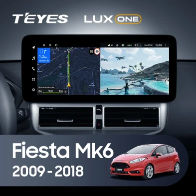 Штатная магнитола Teyes LUX ONE 4/64 Ford Fiesta Mk 6 (2009-2012) Тип-A