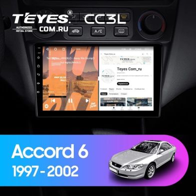 Штатная магнитола Teyes CC3L 4/32 Honda Accord 6 (1997-2002)