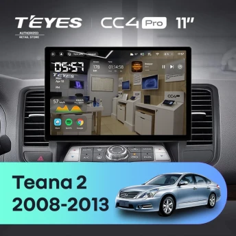 Штатная магнитола Teyes CC4 Pro 12/256 Nissan Teana J32 (2008-2013) Тип-B (11")