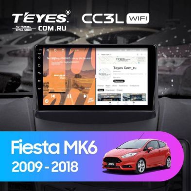 Штатная магнитола Teyes CC3L WiFi 2/32 Ford Fiesta 6 (2009-2018) F1 Тип-B