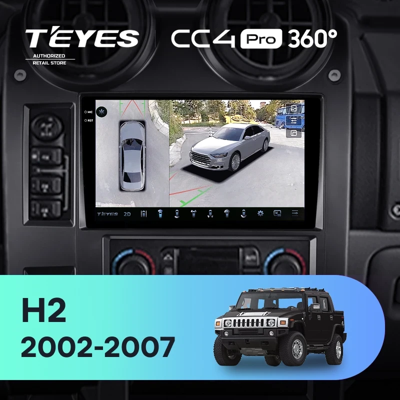 Штатная магнитола Teyes CC4 Pro 360 8/128 Hummer H2 E85 (2002-2007)