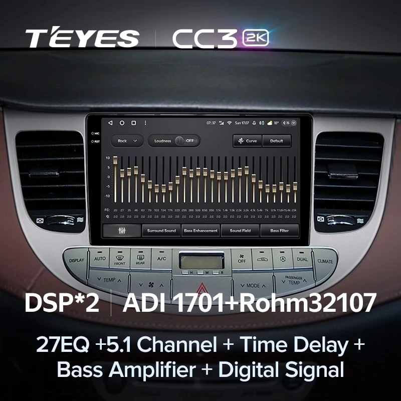 Штатная магнитола Teyes CC3 2K 4/32 Hyundai Rohens Genesis (2008-2013) F1