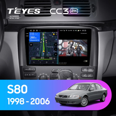 Штатная магнитола Teyes CC3 2K 4/32 Volvo S80 1 (1998-2006)