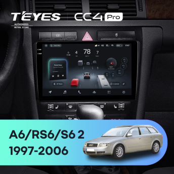 Штатная магнитола Teyes CC4 Pro 8/128 Audi A6 2 (1997-2004)