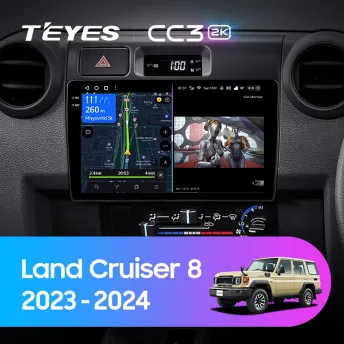 Штатная магнитола Teyes CC3 2K 6/128 Toyota Land Cruiser 8 J70 70 (2023-2024)