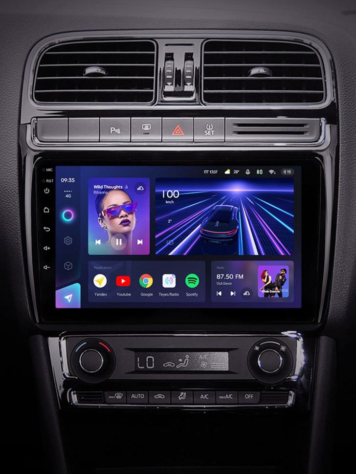 Штатная магнитола Teyes CC3 4/64 Volkswagen Polo 5 (2008-2020) F1