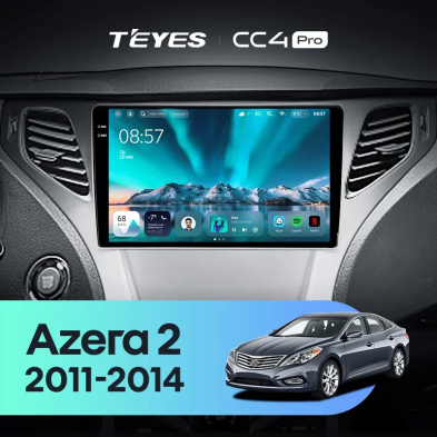 Штатная магнитола Teyes CC4 Pro 8/128 Hyundai Azera 2 (2011-2014)