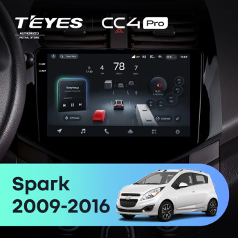 Штатная магнитола Teyes CC4 Pro 8/128 Chevrolet Spark M300 (2009-2016) F1