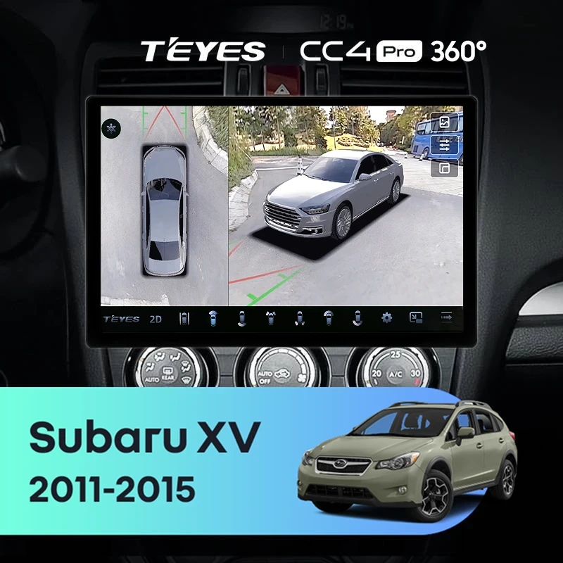 Штатная магнитола Teyes CC4 Pro 360 8/128 Subaru XV (2011-2015) Тип-B (13")