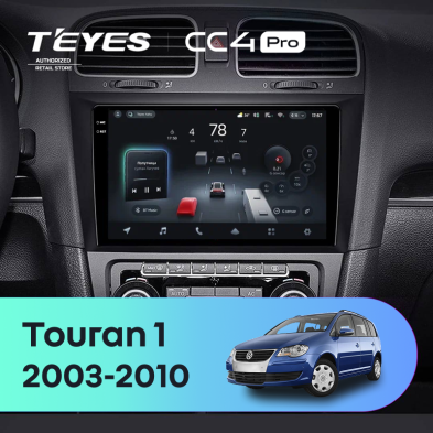 Штатная магнитола Teyes CC4 Pro 8/128 Volkswagen Touran 1 (2003-2010)