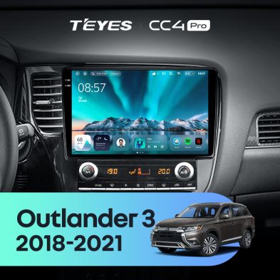 Штатная магнитола Teyes CC4 Pro 12/256 Mitsubishi Outlander 3 (2018-2021)