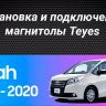Штатная магнитола Teyes CC3L 4/64 Toyota Noah R80 (2014-2020) F1 Правый руль