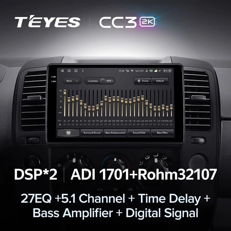 Штатная магнитола Teyes CC3 2K 360 6/128 Nissan Navara 3 D40 (2004-2010) F2