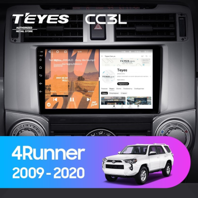 Штатная магнитола Teyes CC3L 4/64 Toyota 4Runner 5 N280 (2009-2020)