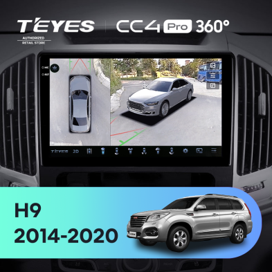 Штатная магнитола Teyes CC4 Pro 360 8/128 Haval H9 (2014-2020)